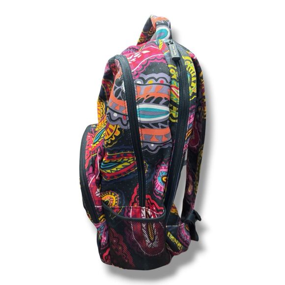 Vera Bradley Lighten Up Essential Backpack in Twilight Paisley Pattern School main image 6